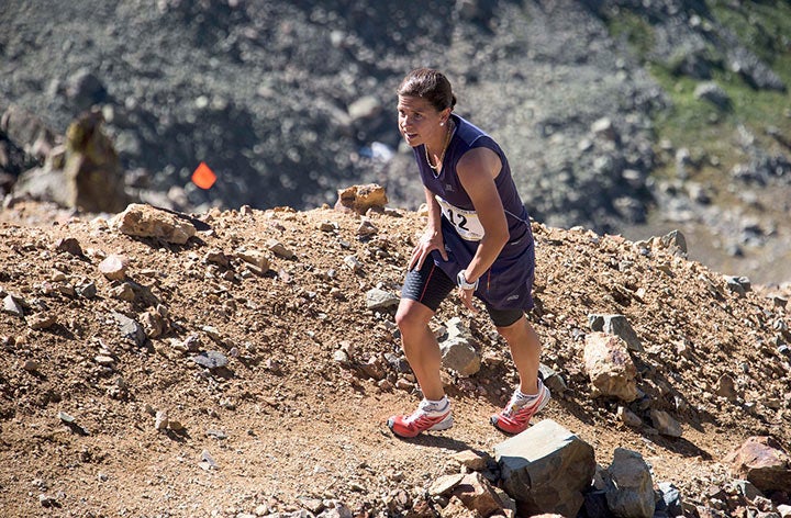 Stevie Kremer at the Kendall Mountain Run.