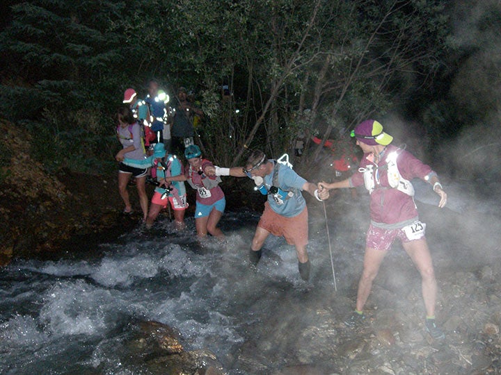 One of many creek crossings during the San Juan Solstice.