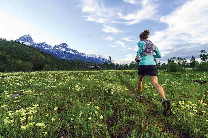 Krissy Moehl in the Tetons. Photo by Fred Marmsater