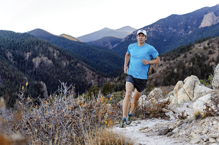 Jason Koop on the Intemann Trail in Colorado Springs, one of his favorite local runs.